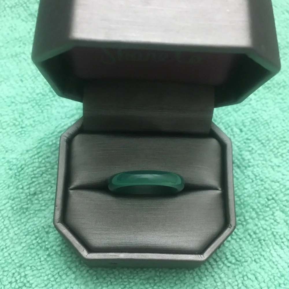 Green Onyx Ring 1 Band Unisex